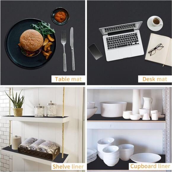 Kitchen Shelf Liner Drawer Liners, Non-Adhesive Refrigerator Liners Waterproof - Picture 6 of 7